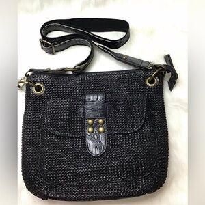 Braciano woven style over the shoulder bag with adjustable and removable strap